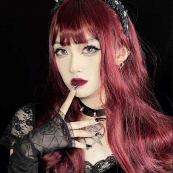 Long Black Opera Lace Gloves - Fingerless Evening Gloves for Women Spider Web - Picture 6 of 6